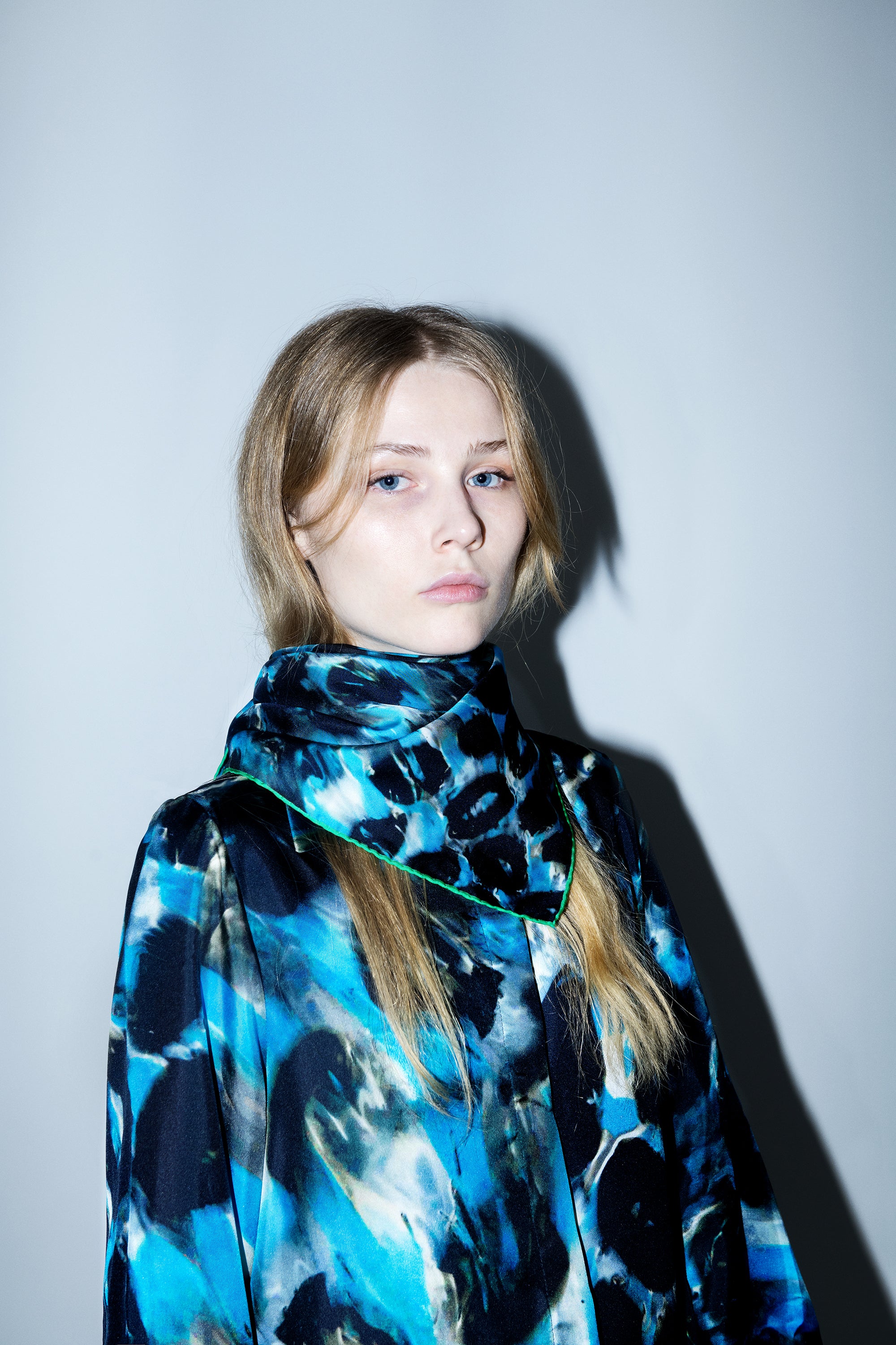 Large silk scarf with SONNEY’s signature print