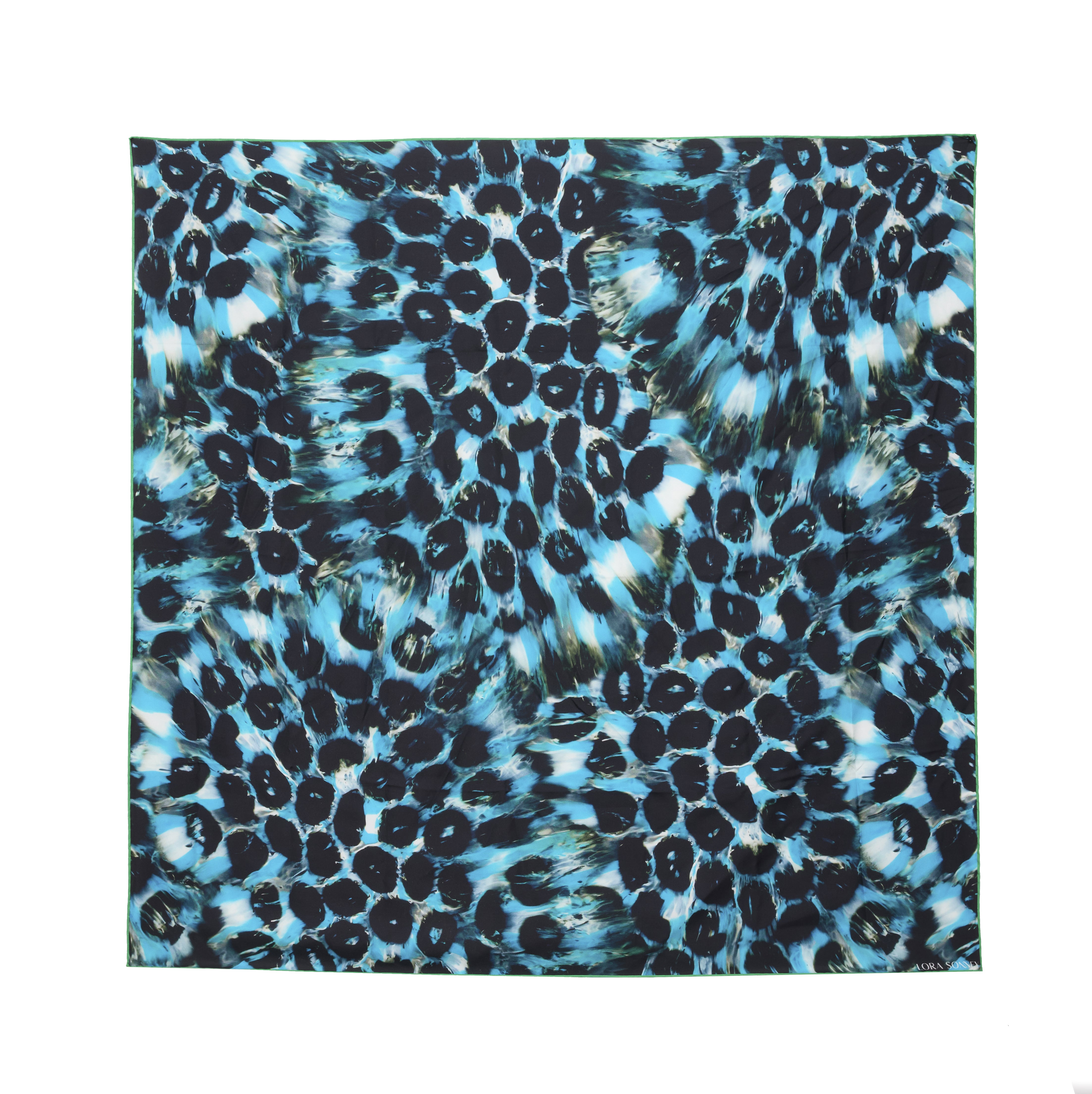 Large silk scarf with SONNEY’s signature print