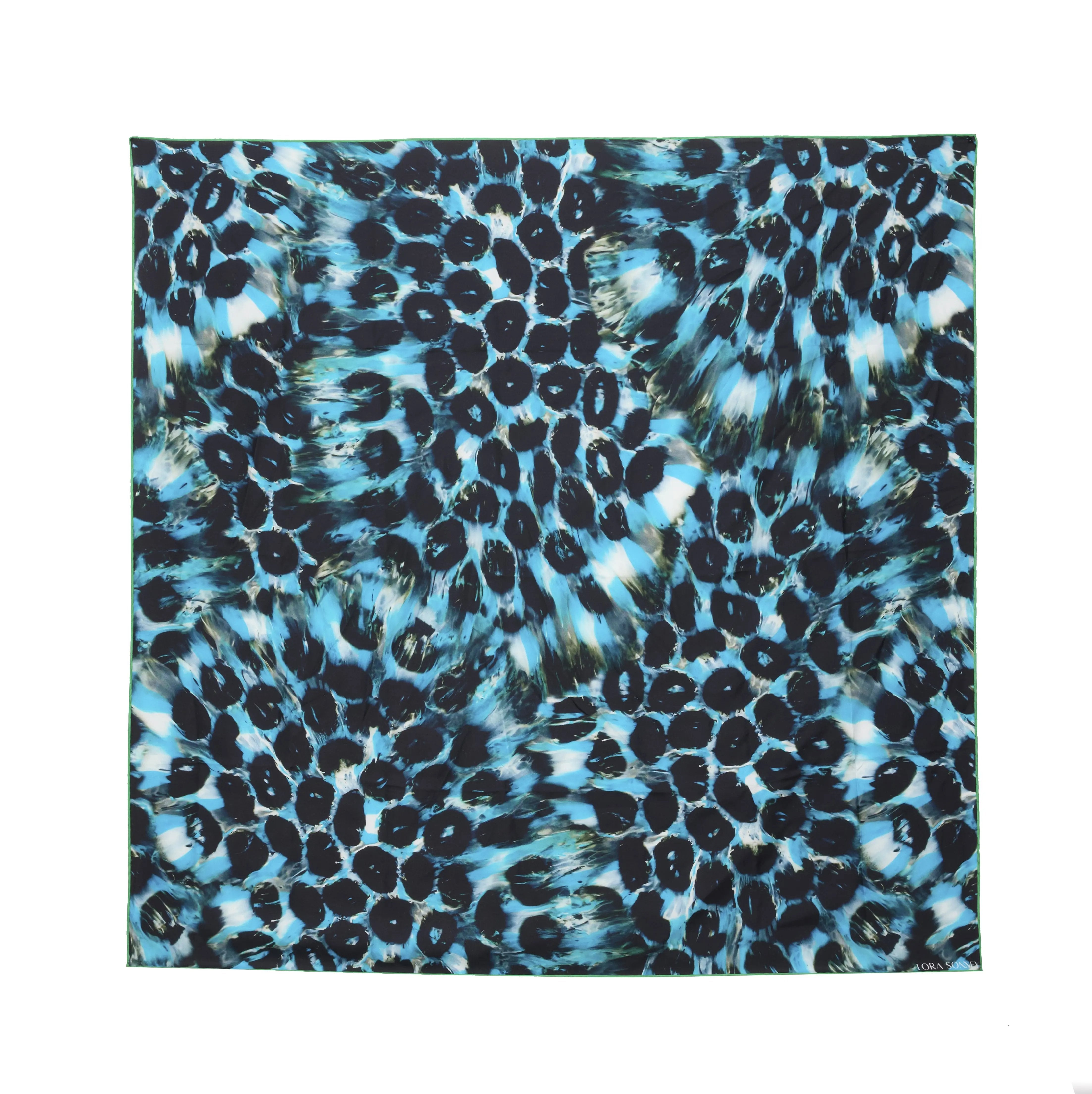 Large silk scarf with SONNEY’s signature print